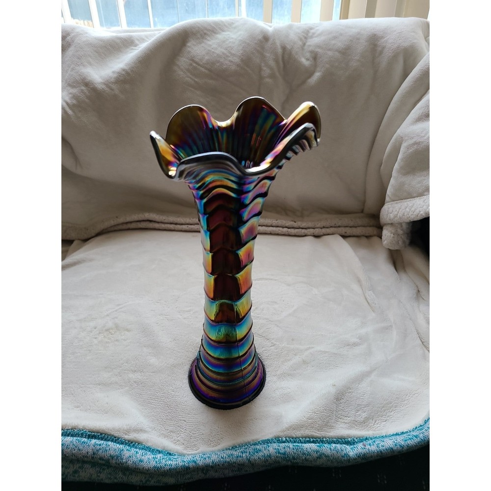 Imperial glass Carnival glass Vase